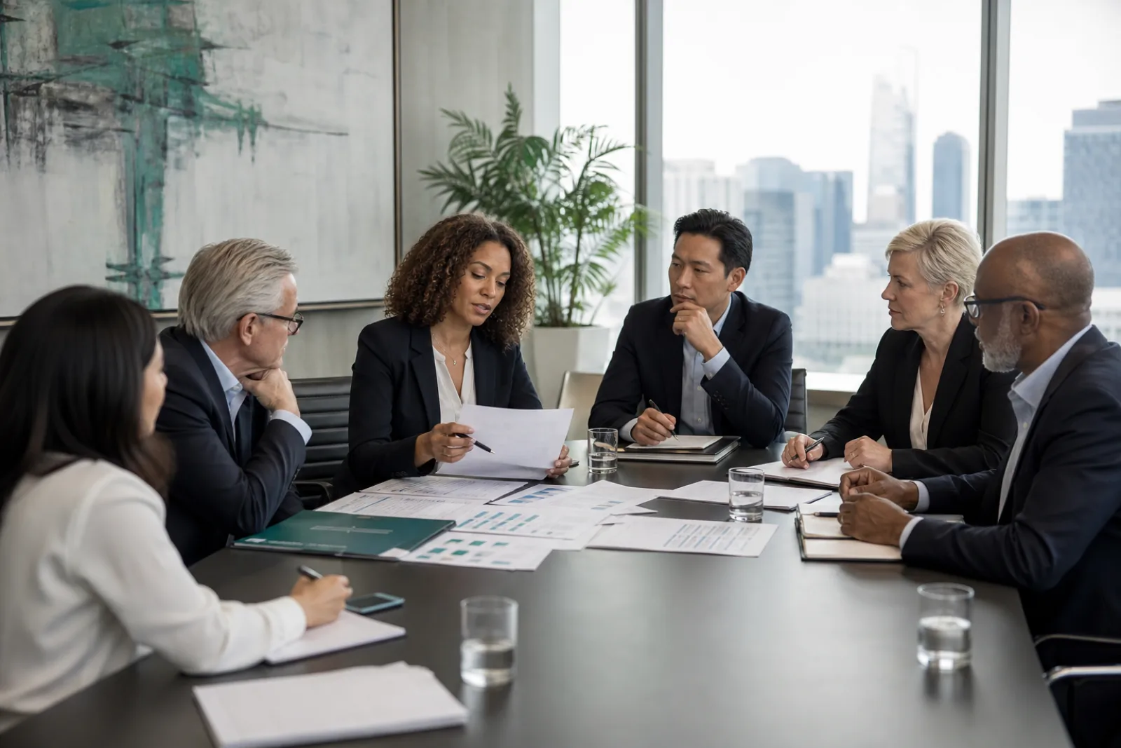 Executive succession planning discussion with board directors