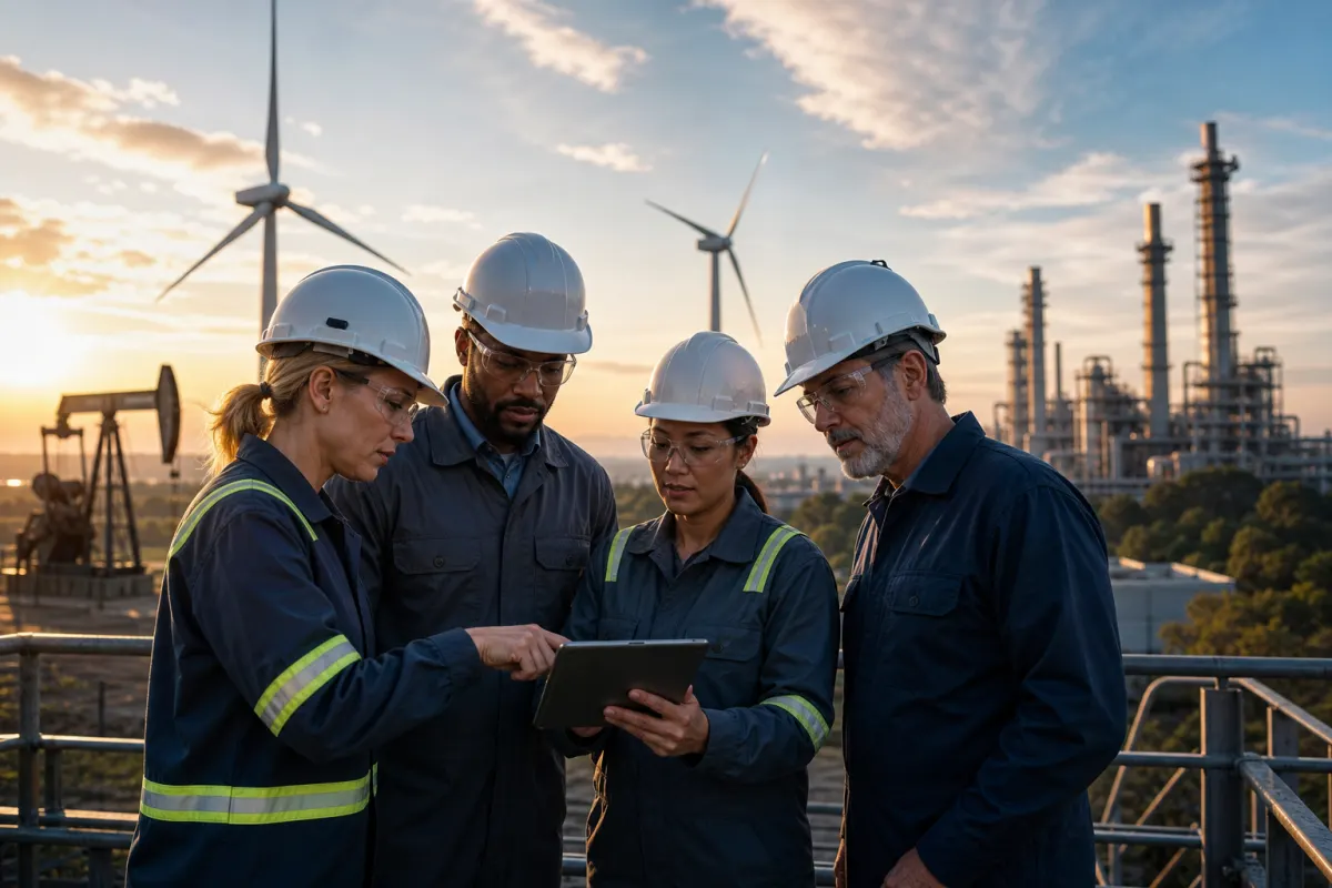 Energy mining oil gas and power workforce professionals