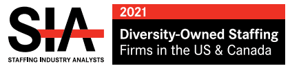 SIA Diversity Owned Staffing Firm 2021 award